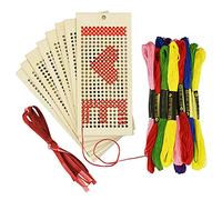 MQODLFP 8 PCS Wooden Bookmark Blanks Kit DIY Wooden Craft Bookmark Ornaments for Kids and Teens