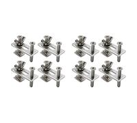 MQODLFP 8Pcs T-Track Mini Hold Down Clamp Kit with Iron Machine Engraving Machine Plate Clamp Fixture for CNC Engraving Machine