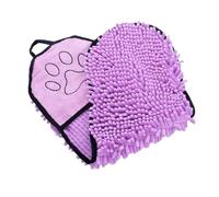 MQODLFP C Soft Dog Bath Robe Towel Quick Dry, Pet Towel Fiber Absorbent Cat Bath Towel Convenient Pet Cleaning Washcloth Easy to Use High Guality
