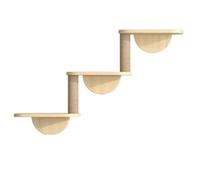 MQODLFP Cat Hammock Climbing Frame, Ladder Climbing Frame, Small Solid Wood Cat Climbing Frame,Three-Layer