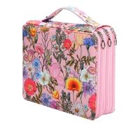 MQODLFP Colored Pencil Case with Zipper Closure Capacity Polyester Pen Organizer Pencil Holder for Student or Artist Easy Install Easy to Use D
