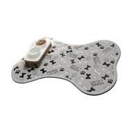 MQODLFP Dog Food Mat Anti-Slip Absorbent Dog Bowl Mats Dog Bowl Mat Dog Accessories Pet Supplies QuickDry DispenserMat(Only Mat)