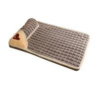 MQODLFP Dog Mat Plush Pet Mat Protect Cervical Spine Detachable Dog House Indoor Comfort Coft Pet Supplies, Grey, L