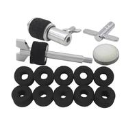 MQODLFP Drum Five-Piece Set Hi-Hat Clutch + Hammer Heads Pad + Cymbal Screw + Key Instrument Accessories + Cymbal Pad