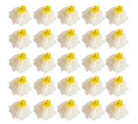 MQODLFP Milky Yellow Pro V2 Pre-Lubed 5-Pin 50gf Linear Switches for MX Mechanical Keyboard Game Keyboard