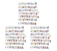 MQODLFP New 300Pcs Painted Model Train People Figures Scale N (1 to 150)