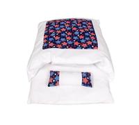 MQODLFP Pet Bed Removable Warm Pet Sleeping Bag Deep Sleep Pet Dog Bed House Semi-Enclosed Thermal Cats Nest Cushion+Pillow S
