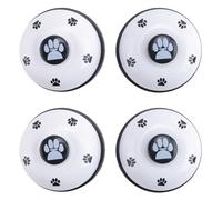 MQODLFP Pet Bell, 4 Pack Metal Bell Dog Training with Non Skid Rubber Bottoms Dog Doorbell for Potty Training Clear Ring