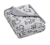 MQODLFP Puppy Essentials Dog Product Cats Calming Blankets Throw for Medium Small Dogs, Christmas Pet Dog Gifts (Grey) 76x104cm