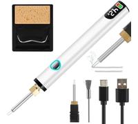 MQODLFP Rechargeable Thread Burner Kit for Jewelry Making,Digital Thread Zapper Tool,Leather Craft,Sewing,Weaving & Stringing B
