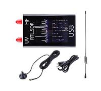 MQODLFP RTL-SDR Receiver 100KHz-1.7GHz Full-Band Software Radio V Antenna RTL2832U+R820T2 HF VHF UHF AM FM Radio