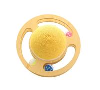MQODLFP Sisal Turntable Toy Floor Kitten Scratcher Cat Scratching Ball Cat Scratching Board Cat Stands Cat Scratcher-A Easy Install Easy to Use