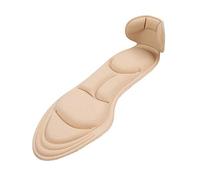 MQPALZKD 1 Pair Insole Pad Inserts Heel Post Back Breathable Anti-Slip for High Heel Grip Shoe Can Be Cut New Shoe Accessories(Beige)