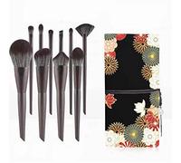 MQPALZKD 10 Makeup Brush Set Brush Eyeshadow Blush Brush Eye Portable Beauty Tool Foundation Brush(D)