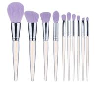 MQPALZKD 10 Pcs Makeup Brush Set Acrylic Crystal Handle Powder Brush Eye Shadow Makeup Brush Tool