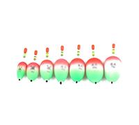 MQPALZKD 10 pcs/set EVA Fishing Floats Bobber Luminous 10g 20g 30g 40g 50g 60g 70g 80g Belly Fishing Tube Buoy Foam Floats(70g)