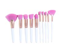 MQPALZKD 10 pieces of makeup brush set, full set of powder eye shadow, powder blusher brush, beauty tools