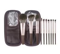MQPALZKD 10 pieces of makeup brush set huge soft powder powder blusher eye shadow brush full set of beauty makeup brush