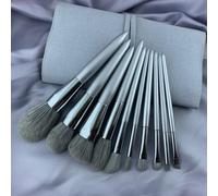 MQPALZKD 10 pieces of makeup brush set powder brush, powder blusher brush, cosmetic brush, eye shadow highlight brush