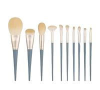 MQPALZKD 10pcs Bridge Makeup Brush Set Loose Powder Brush Eyeshadow Brush Foundation Brush Soft Hair