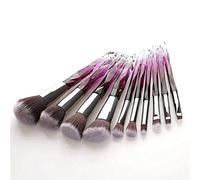 MQPALZKD 10pcs Crystal Diamond Makeup Brushes Set Foundation Highlighter Blush Eyeshadow Brush Professional Make Up Brush Kit Tool(D)