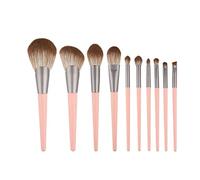 MQPALZKD 10Pcs Makeup Brushes Set Cosmetic Eye Shadow Eyeliner Foundation Blush Blending Beauty Make Up Brush(D)