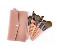 MQPALZKD 10Pcs Makeup Brushes Set Cosmetic Eye Shadow Eyeliner Foundation Blush Blending Beauty Make Up Brush(Argento)