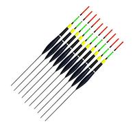 MQPALZKD 10pcs Paulownia Fishing Floats 5g 26cm Bobbers for Carp Fishing Wood Buoy Flotador Boyas Pesca Fishing Accessories Tackle(Svart)