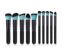 MQPALZKD 10Pcs Portable Fashion Multifunctional Soft Makeup Brush Set 3cm/1.2inch Wood Makeup Tool(D)