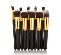 MQPALZKD 10Pcs Portable Fashion Multifunctional Soft Makeup Brush Set 3cm/1.2inch Wood Makeup Tool(G)