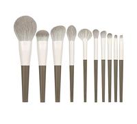 MQPALZKD 10pcs Rock Makeup Brushes Set Beauty Tools Complete Set of Brushes Loose Powder Brushes Eyeshadow Brushes
