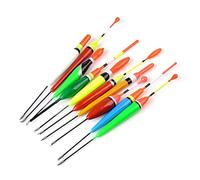 MQPALZKD 10pcs/set Fishing Float Set Wooden Buoy Float Bobber Cork Fishing Floating Drift Vertical Buoy Mix Sizes Fishing Accessory(4g)