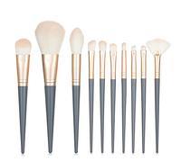 MQPALZKD 10Pcs Soft Fluffy Makeup Brushes Set for cosmetics Foundation Blush Powder Eyeshadow Kabuki Blending Makeup brush beauty tool