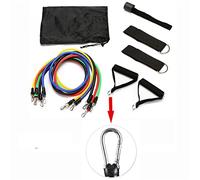 MQPALZKD 11 In 1 Resistance Bands Set Training Exercise Yoga Tubes Pull Rope Rubber Expander Elastic