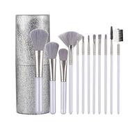 MQPALZKD 12 Long Pole Barrel Makeup Brush Set Long Pole Makeup Brush Full Set Soft Hair Full Set Beauty Tools