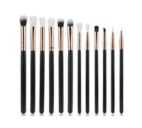 MQPALZKD 12 pcs Brushes Eye, Lip, Eyebrow, Rose Gold Eye Makeup Brushes Multi functional Full Set Makeup Brushes(D)
