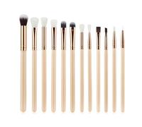 MQPALZKD 12 pcs Brushes Eye, Lip, Eyebrow, Rose Gold Eye Makeup Brushes Multi functional Full Set Makeup Brushes(Argento)