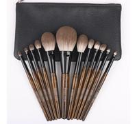 MQPALZKD 12 pieces of makeup brush set, full set of portable super soft professional eye shadow brush