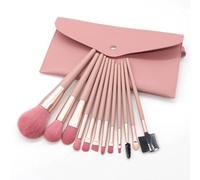 MQPALZKD 12 pieces of nude makeup brush set powder powder blusher eye shadow brush multi-function makeup tool