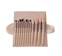 MQPALZKD 12pcs Cream Wind Full Set Soft Hair Eye Shadow Brush Loose Powder Brush Blush Brush Beauty Makeup