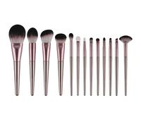 MQPALZKD 13pcs Small Pudding Makeup Brush Set Lilac Makeup Set Brushes Beginner Beauty Tools Complete Set