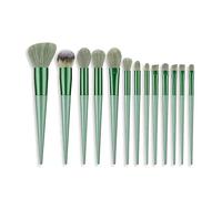MQPALZKD 13pcs Soft Makeup Brushes Eyeliner eye Shadow Brush Cosmetic Foundation Blush Powder Blending Beauty Makeup Tool(Argento)
