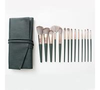 MQPALZKD 14 Makeup Brushes Full Set of Soft Hair Loose Paint Eyeshadow Brush Convenient with Pu Storage