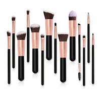 MQPALZKD 14pc Makeup Brush Set Beauty Tools Flat Slant Eye Shadow Brow Full Set Brushes