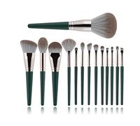 MQPALZKD 14pcs Champagne Makeup Brushes Set for Cosmetic Foundation Blush Eyeshadow Blending Make Up Brush Beauty Tool(D)