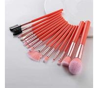 MQPALZKD 15pcs Synthetic Makeup Brushes Set Foundation Blending Eye Shadow Eyelash Eyebrow Comb Brush Kit(A)