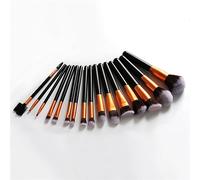 MQPALZKD 16pcs Makeup Brushes Set Black Folding Makeup Brush Storage Bag Professional Beauty Tools