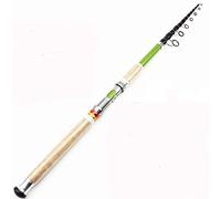 MQPALZKD 2.1M 2.4M 2.7M 3.0M 3.6M Carbon Spinning Rod Wooden Handle Long Shot Sea Pole Lure Fishing Trout Carp Telescopic Fishing Rod(2.7 m)