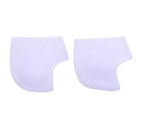 MQPALZKD 2 Pair Gel Silicone Heel Protectors Socks Pedicure Moisturizing Feet Pain Relief Heels Foot Care(Argento)