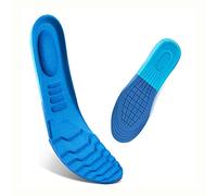 MQPALZKD 2 Pair Memory Foam Insoles Sports Cushioning Breathable Massage Soft Cut Free Insole Comfortable Elastic Insoles for Men Women(40-45 295mm)